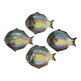 Italian Decorative Fish Plates - Set of 4