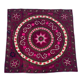 Stunning Hand Embroidered Suzani Bed Covering