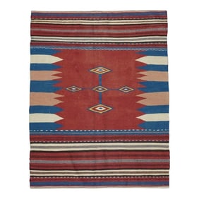 Antique Kilim Rug 3'8'' x 4'8''