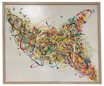 Steve Barylick Multicolor Abstract Painting