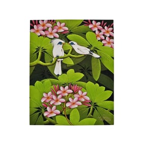Flora Fauna Bird Painting