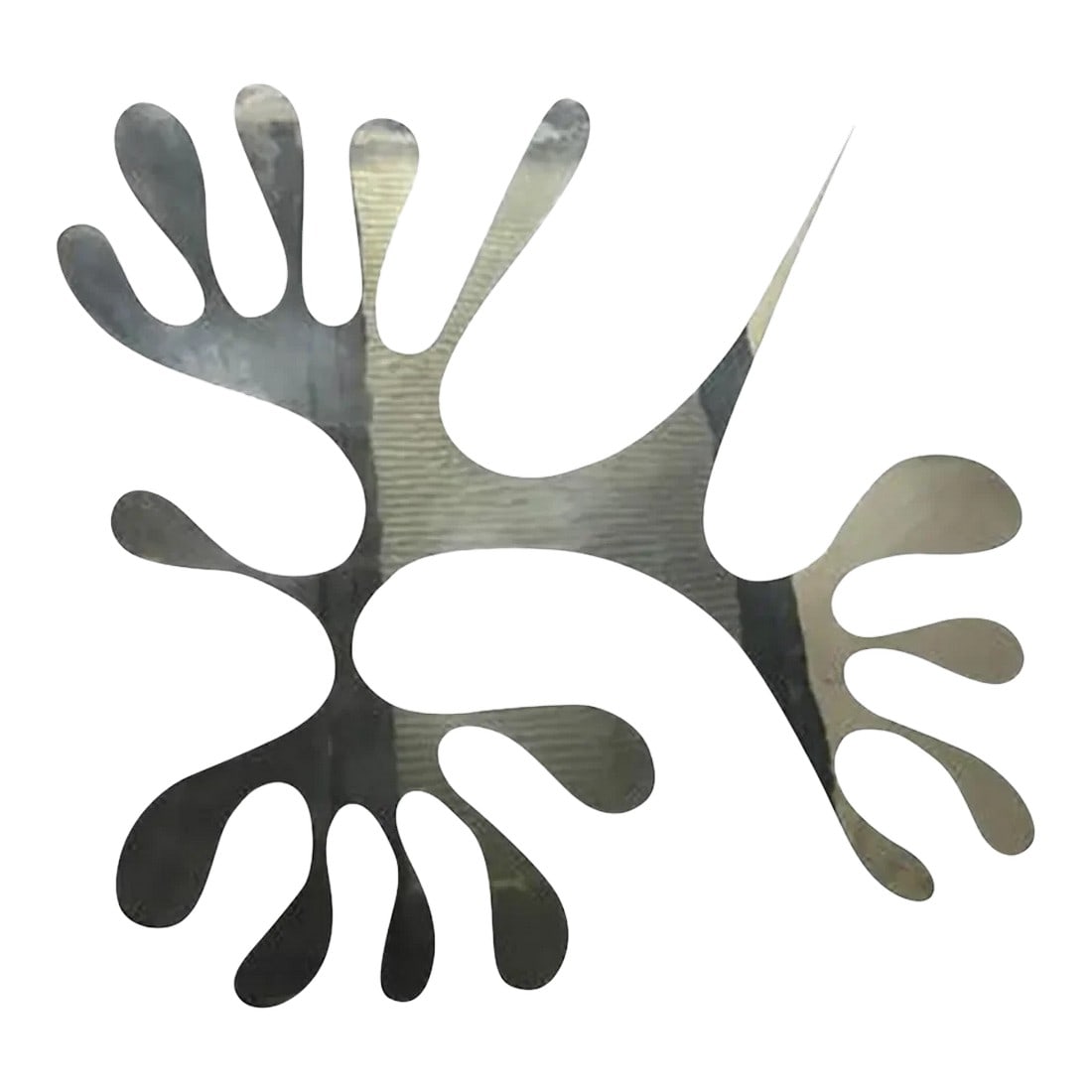 1980s Abstract Modern Wall-Mounted Sculpture by California Sculptor Bruce Gray: Origin United States Period 1980-1999 Materials Metal. Dimensions H. 30 in; Diam. 29 in; H. 76.2 cm; Diam. 73.66 cm; Condition Good. Creation Date 1980s Description An amazing, modern, abstract, mixed