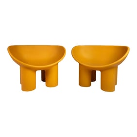 Set of 2 Junior-Sized "Roly Poly" Plastic Molded Chairs Attributed to Faye Toogood for Driade, Italy