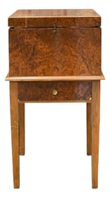 Mid 20th Century Vintage Wood Copper-Lined Humidor