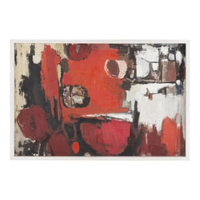 Georg August Stahl Abstract Painting Composition (1962-63)