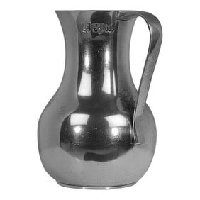Mid 20th Century John Somers Elegant Pewter Pitcher