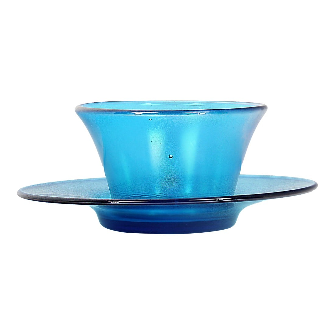 Mid 20th Century Art Glass Finger Bowl and Underplate (1 of 3)