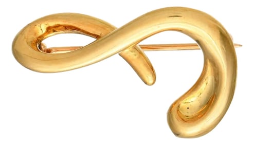 18KY Vintage Tiffany & Co. "S" Initial Pin