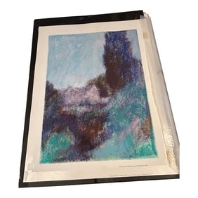 Pastel of Landscape in England by Thomas George