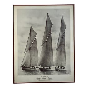 The Noble Trio – Vintage America's Cup Yachts Poster (Herreshoff Marine Museum / Bristol A