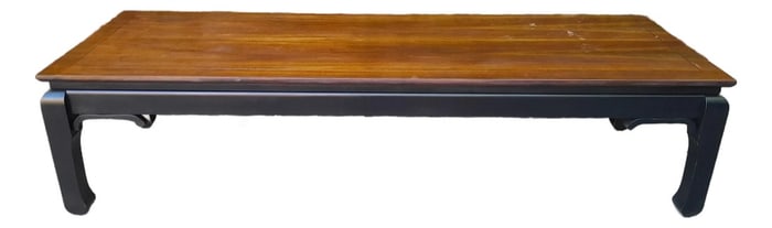 1960s Restored Medallion Limited Long Low Coffee Table