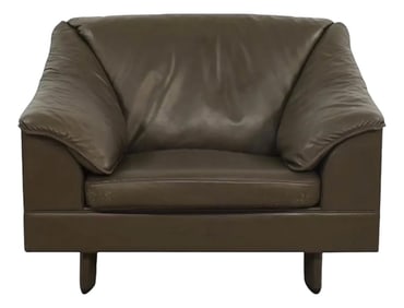 Vintage Poltrona Frau Leather "Serena" Lounge Chair by Tito Agnoli, 1980s