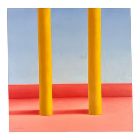 Large Scale Art Deco Signed Original Oil Painting