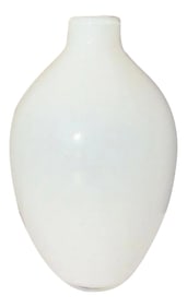 White Opaline Glass Vase