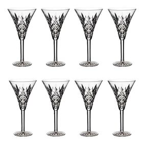 Waterford Ashbourne Crystal Wine Glasses, Set of 8