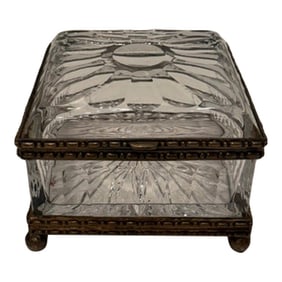 Baccarat Style Cut Crystal Box