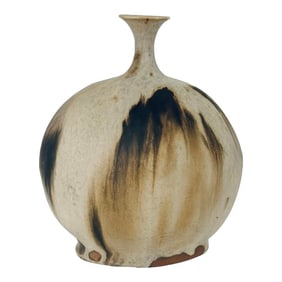 1970s Gaynor Signed Studio Pottery Vessel "” Organic Flame Marked Sculpture