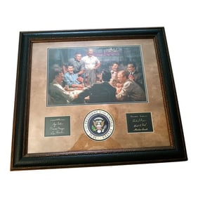 Celebrate American Leadership With the "Grand Ol' Gang" Framed Print by Andy Thomas With Presidentia