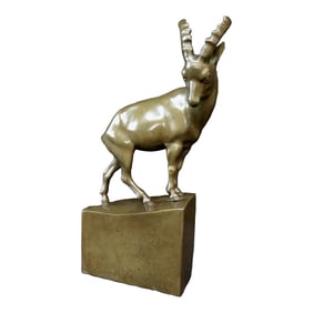 Vintage Bronze Capricorn Ram