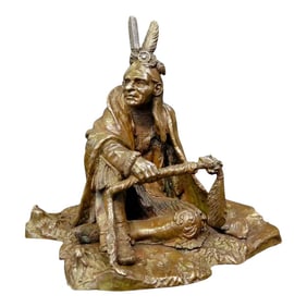 Vintage American Indian Bronze, by Carl Kauba