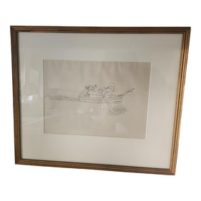 1931 Original Mickey Mouse and Pluto Drawing by Les Clark