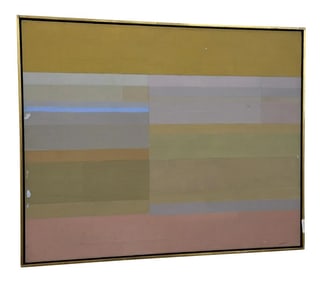 Modern Abstract Oil on Canvas, Signed J. Rettich