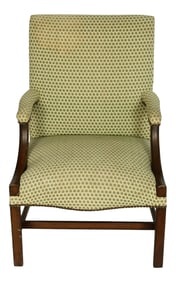 English George III Style Upholstered Armchair
