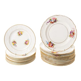 1820 Spode Bone China Dinner & Dessert Plate Set- 20 Pieces