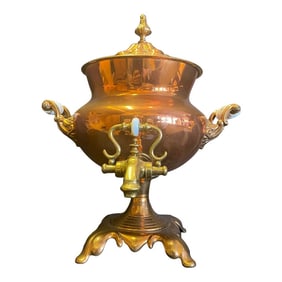 English Copper and Brass Samovar