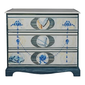 Vintage Hand Painted Chest of Drawers