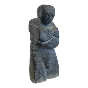 1990s Small Bronze Figural Sculpture by Elizabeth Rose