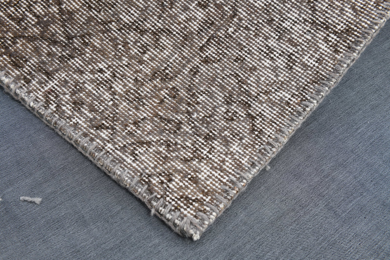 6'7'' x 9'11'' Handmade Vintage Wool Patchwork Rug - 516 - 19