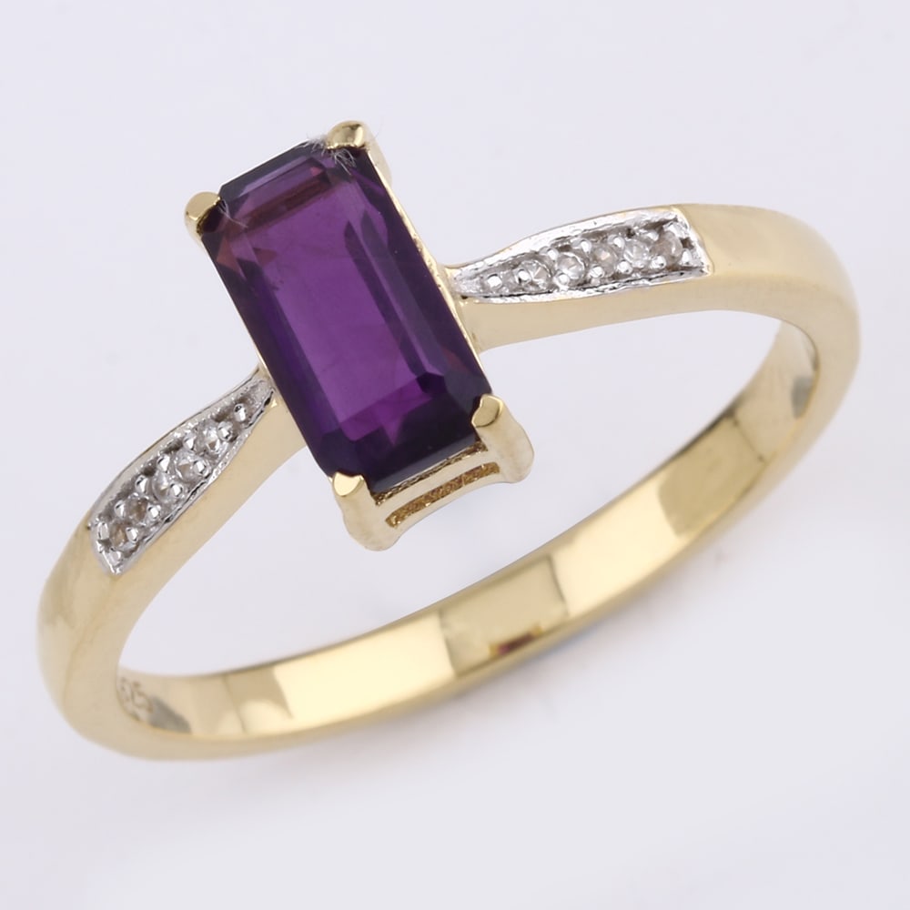 Ring: African Amethyst Octagon 8x4mm (1 of 1)