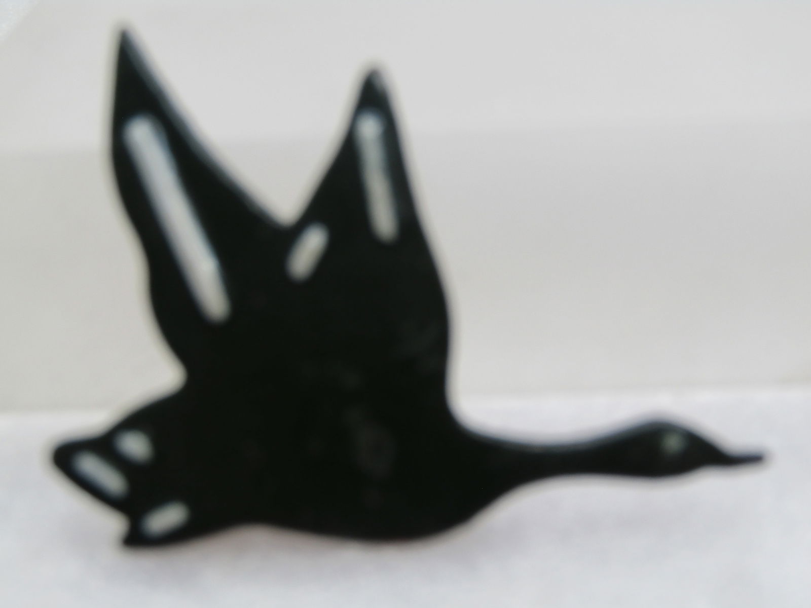 Vintage Copper Enameled Goose Brooch, 1960's: Title: Vintage Copper Enameled Goose Brooch, 1960's Description: Vintage Copper Enameled Goose Brooch, 1960's. Copper base metal and copper visible on back with green and white enameled goose in fligh