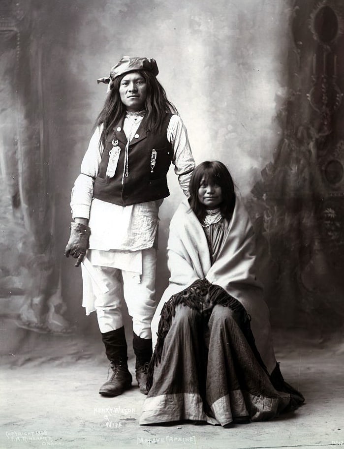 1898, Henry Wilson & wife, Mojave Apache (1 of 1)