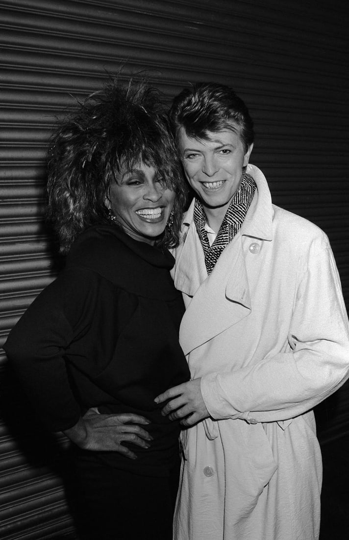 Tina & David 1985 - Dave Hogan Signed Limited Edition: 1985 (printed later): Title: Tina & David 1985 - Dave Hogan Signed Limited Edition: 1985 (printed later) Description: Tina & David 1985 - Dave Hogan Signed Limited Edition Singers Tina Turner and David Bowie backstage at t