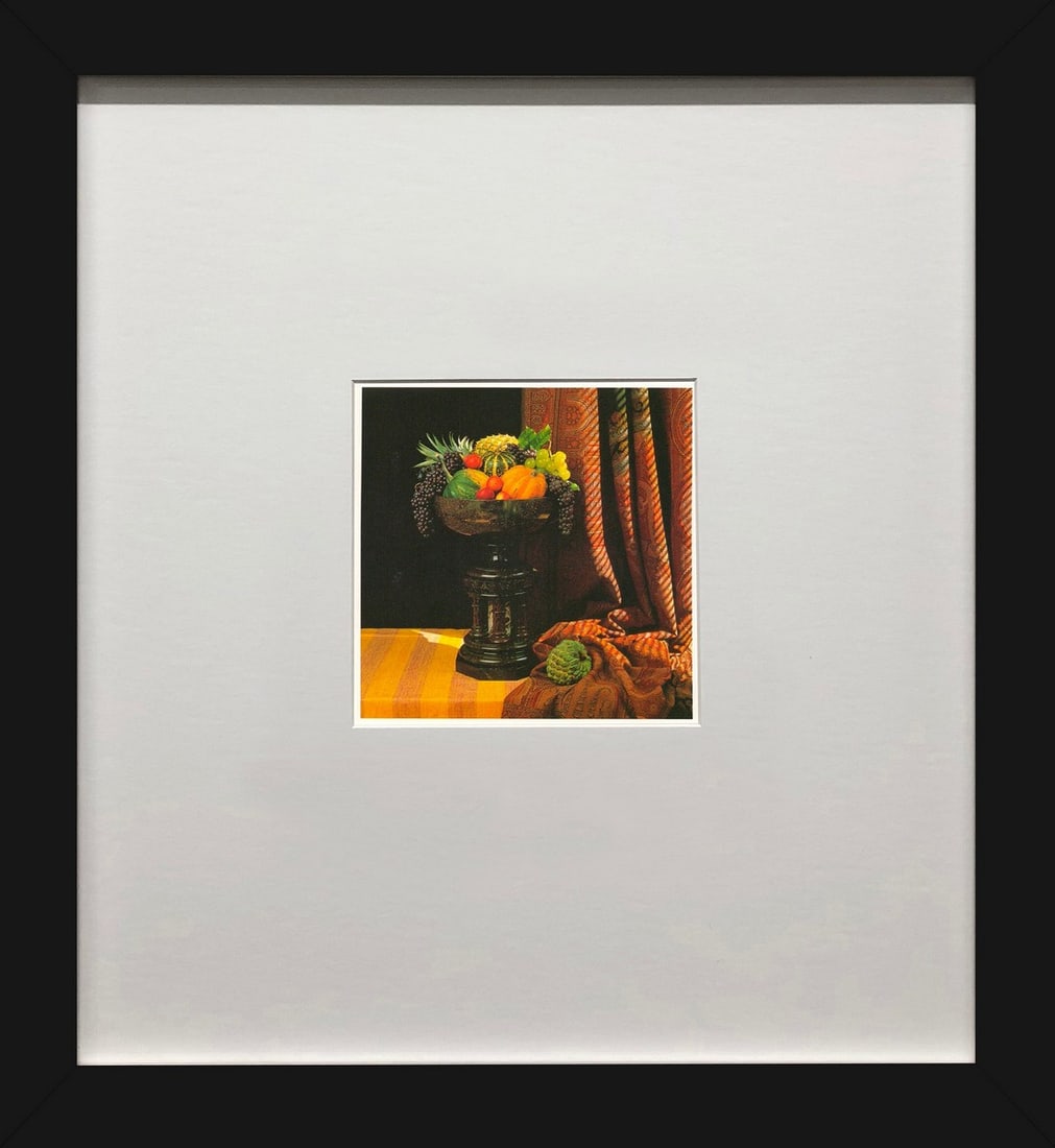Robert Mapplethorpe - Urn with Fruit - 1994 Offset Lithograph 7" x 5": Lot Title: Robert Mapplethorpe - Urn with Fruit - 1994 Offset Lithograph 7" x 5" Artist: Robert Mapplethorpe Title: Urn with Fruit Description: "Urn with Fruit" by Robert Mapplethorpe, 1994 Unsigned O