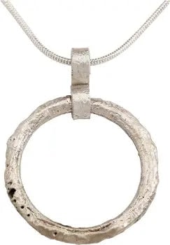 VIKING PROTECTIVE BROOCH NECKLACE, 9th-11th C. AD: Worn in numbers on the surface of the jerkin, these small metal brooches provided a measure of protection against sword cuts and, in fact, were a form of armor. See current Public Television programmi