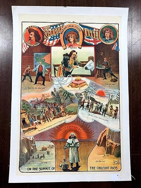 Klondyke Nugget - Madam Lela Cody (1903) 20x30 Irish Theater Poster LB: Klondyke Nugget - Madam Lela Cody (1903) 20x30 Irish Theater Poster LB, Please refer to the attached photos to determine the condition of this original vintage item. Note: LB means Linen Backed. Ready