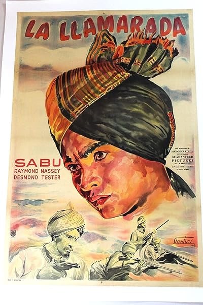 La Llamarada (The Drums) (1938) 29x43 Argentinian Movie Poster LB: La Llamarada (The Drums) (1938) 29x43 Argentinian Movie Poster LB, Please refer to the attached photos to determine the condition of this original vintage item. Note: LB means Linen Backed. Ready for