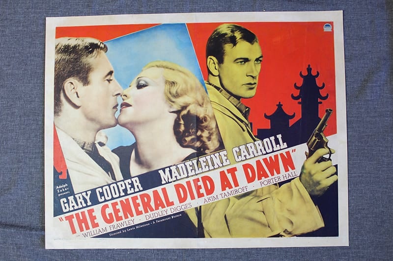 The General Died At Dawn (1936) US Half Sheet Movie Poster: The General Died At Dawn (1936) US Half Sheet Movie Poster, Please refer to the attached photos to determine the condition of this original vintage item. Note: LB means Linen Backed. Ready for you to