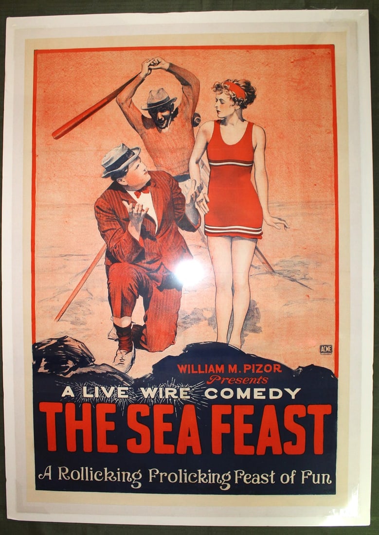 The Sea Feast (1929) US One Sheet Movie Poster LB: The Sea Feast (1929) US One Sheet Movie Poster LB, Please refer to the attached photos to determine the condition of this original vintage item. Note: LB means Linen Backed. Ready for you to frame! Re