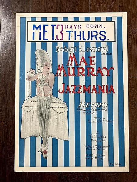 Jazzmania (1923) US Silent Window Card Movie Poster: Jazzmania (1923) US Silent Window Card Movie Poster, Please refer to the attached photos to determine the condition of this original vintage item. Note: LB means Linen Backed. Ready for you to frame!