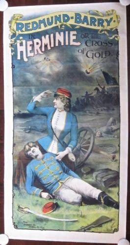 Herminie Or The Cross Of Gold (1930) US Theatre Poster LB: Herminie Or The Cross Of Gold (1930) US Theatre Poster LB, Please refer to the attached photos to determine the condition of this original vintage item. Note: LB means Linen Backed. Ready for you to f