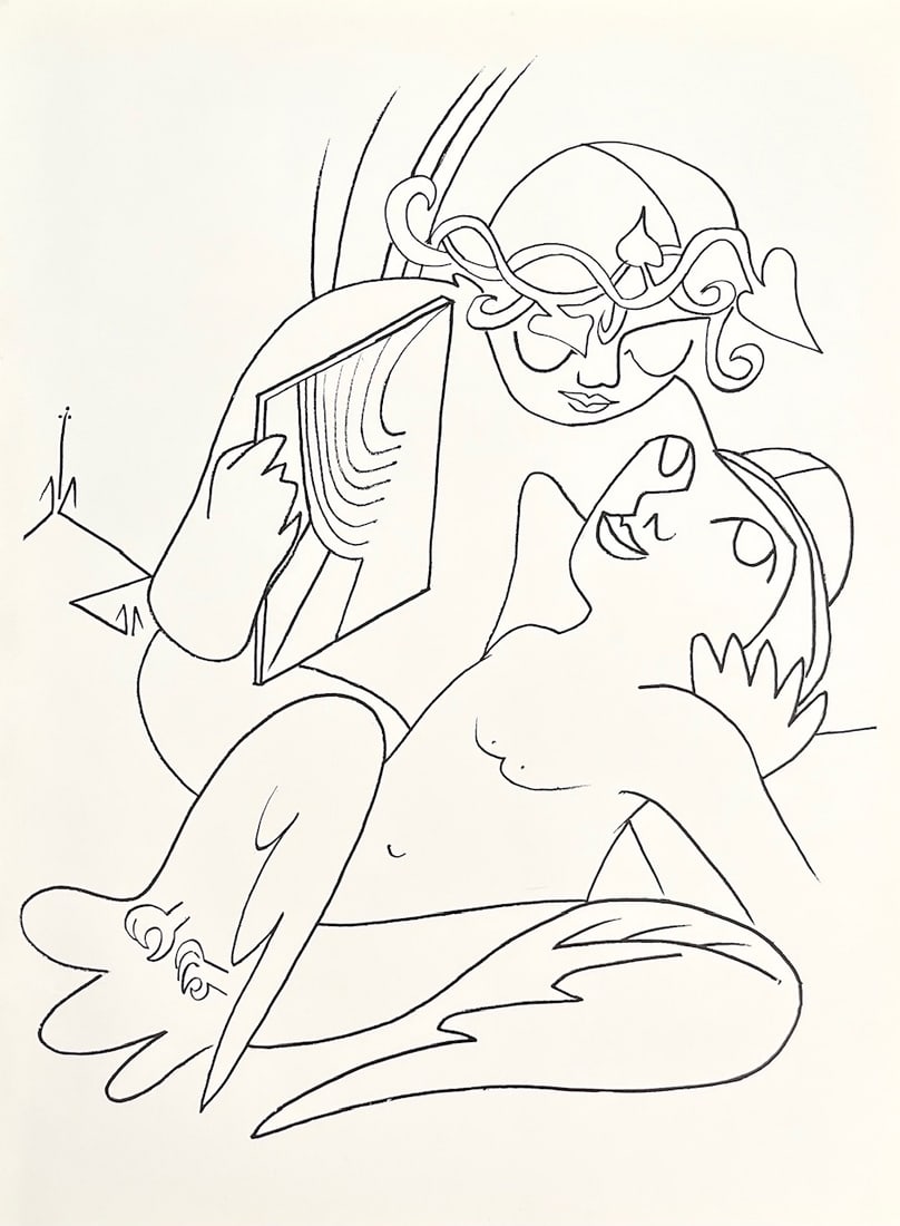 Francoise Gilot Lithograph Rainbow Of Joy 1975: Title: Francoise Gilot Lithograph Rainbow Of Joy 1975 Artist: Gilot Description: Artist: Francoise Gilot Country: France Title: Rainbow Of Joy Medium: Lithograph Marks: Not signed not numbered paper