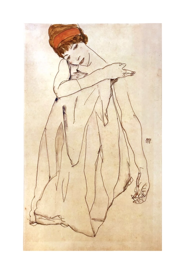 1981 Egon Schiele 19 Erotic Drawings Dancer: Title: 1981 Egon Schiele 19 Erotic Drawings Dancer Artist: Egon Schiele, Egon Schiele Erotic Drawings Description: Artist: Egon Schiele Country: Austria Title: Dancer Medium: Offset - 19 Paper: Heavy