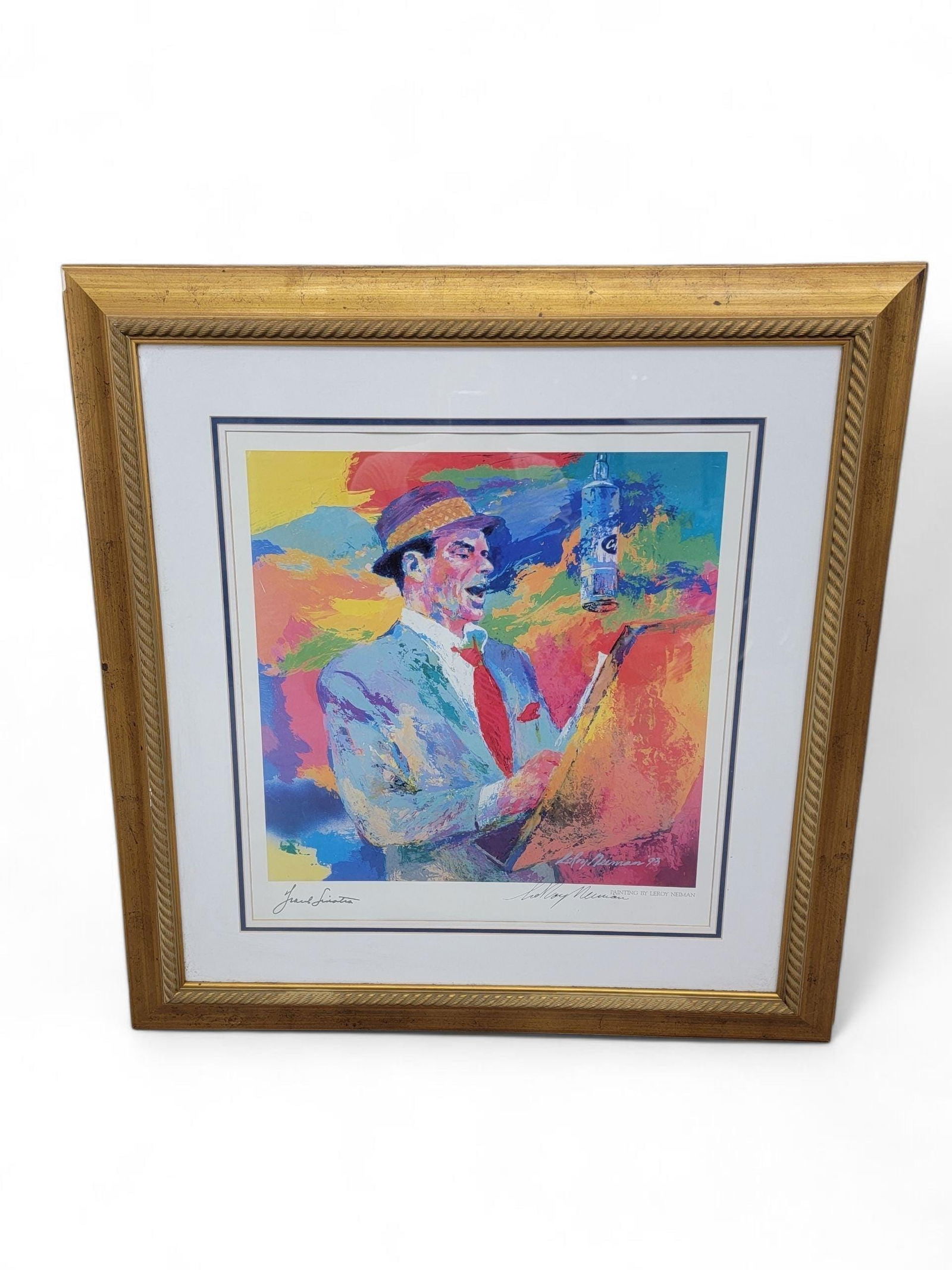 Leroy Neiman Frank Sinatra Custom Framed & Hand Signed Lithograph (1 of 9)