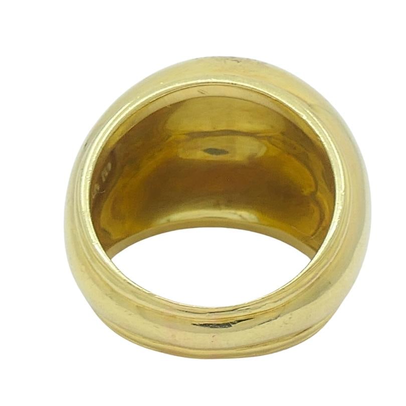 Paloma Picasso for Tiffany & Co. 18k Gold Dome Ring: Title: Paloma Picasso for Tiffany & Co. 18k Gold Dome Ring Description: DESIGNER: Paloma Picasso for Tiffany & Co. CIRCA: 1980s MATERIALS: 18k Gold WEIGHT: 14.4 Grams RING SIZE: 6.5 MEASUREMENT: Top -
