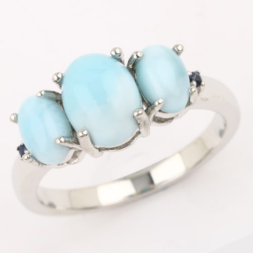 Ring: Larimar CAB Oval 8x6mm (1 of 1)