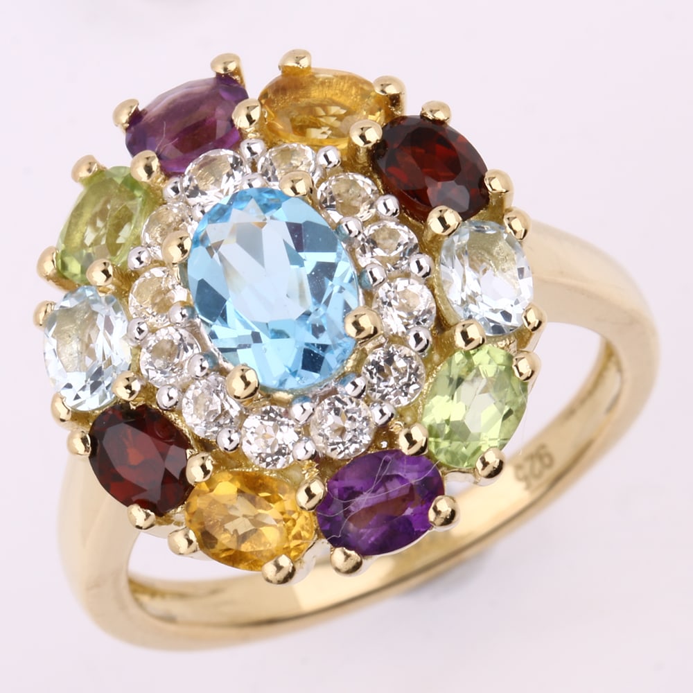 Ring: Swiss Blue Topaz Oval 7x5mm (1 of 1)